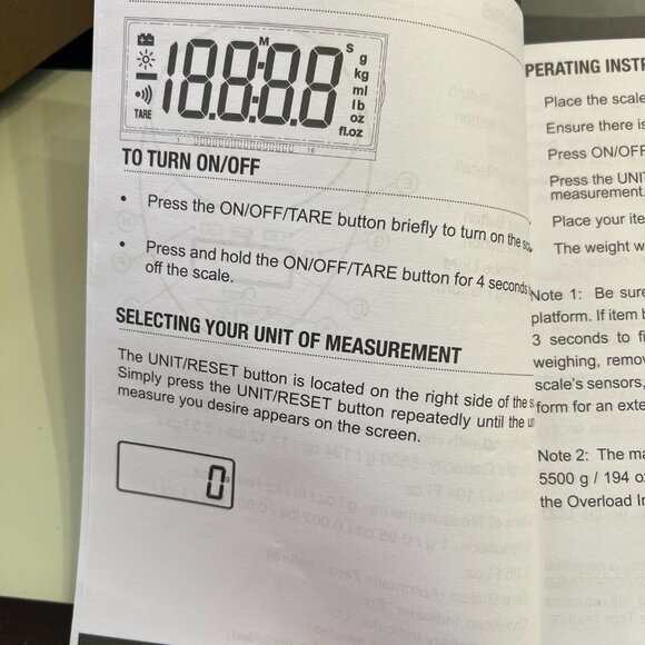 Ozeri Brand New Pro II Kitchen Electronic Scale with Built-In Timer  & Alarm! - Picture 10 of 16